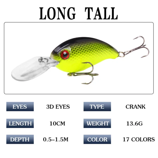 46bbb854e003fff690340ad0aff3014c.webp Random Lifelike Swimbait Bass Crankbait Diving Wobbler 10cm 13.6g