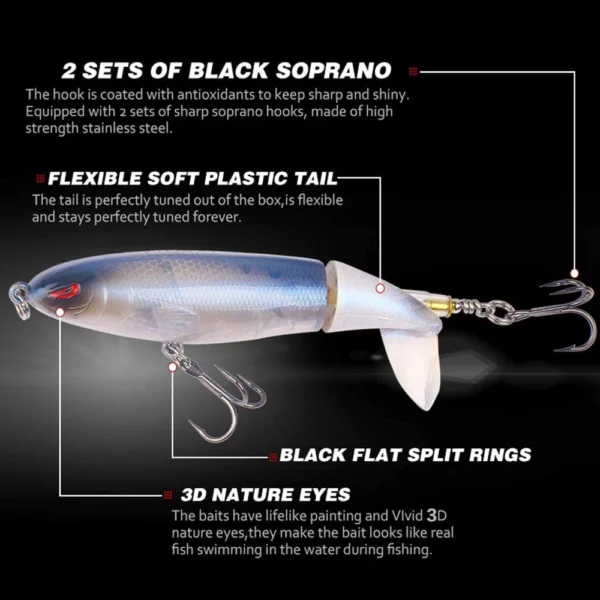 78a46c1979dd40f41f7622c28f4b7a44.webp Random Topwater Rotating Tail Popper Fishing Lure 13g-35g