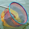 Fishing Catching Net Aluminum Alloy Coated Mesh Head Ultralight Nano Anti Hanging Catching Net