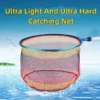 Fishing Catching Net Aluminum Alloy Coated Mesh Head Ultralight Nano Anti Hanging Catching Net