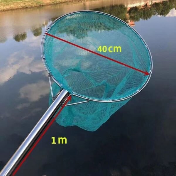 cn-11134207-7ras8-mbrubwdb49hy0a.jpg Fishing Net Stainless Steel Handle Nylon Woven Mesh 100CM Capture Big Fish Essential Fishing Tools