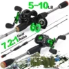 Ultra Carbon Fiber Casting Fishing Rod and Baitcasting Reel Set 2