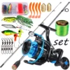 Random Spinning Fishing Rod and Reel Set 2