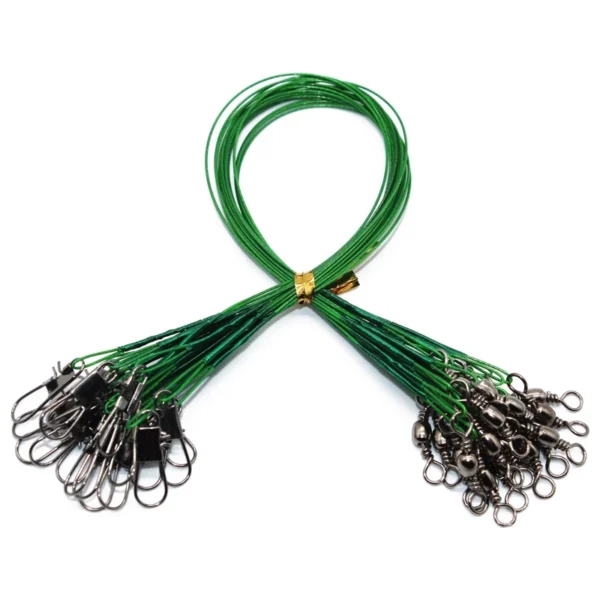 Steel Wire Leader With Swivel 50Pcs