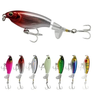 Random Rotating Tail Popper Floating Fishing Lure 10g