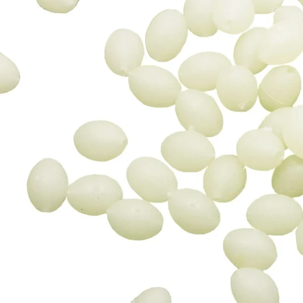 Oval Luminous Fishing Lure Beads 100Pcs