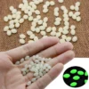Oval Luminous Fishing Lure Beads 100Pcs