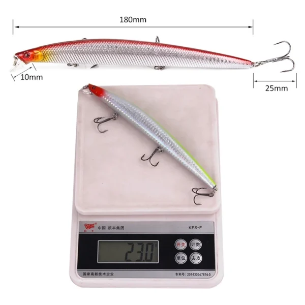 sg-11134201-7qvej-letuix3v2usz4b.webp Long Casting Minnow Sea Fishing Lure Bait 18cm 23g