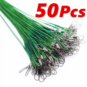 Steel Wire Leader With Swivel 50Pcs