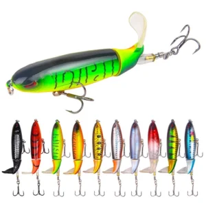 Random Topwater Rotating Tail Popper Fishing Lure 13g-35g
