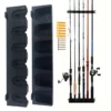 Wall Mounted Fishing Rod Rack 6 Slots